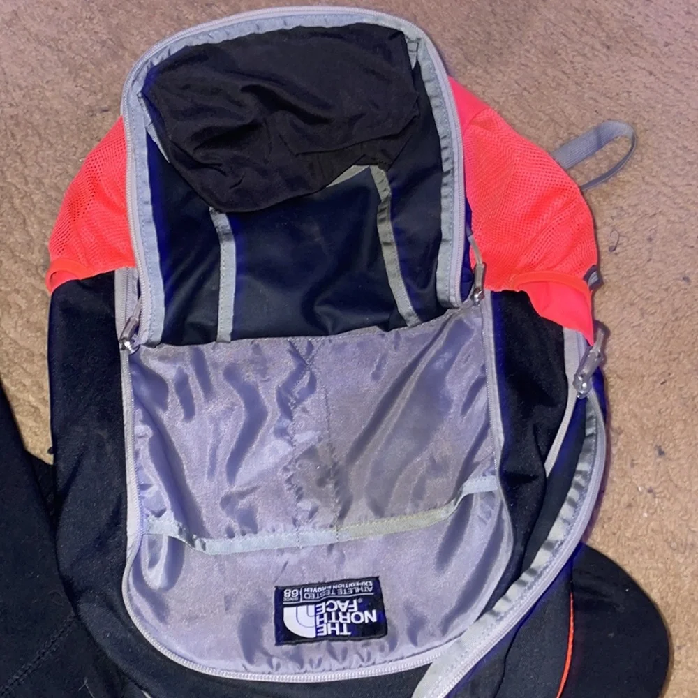 The North Face Kids Backpack Black with Pink Accents